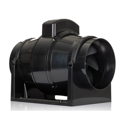 RS PRO Round In Line Extractor Fan, 31dB, Double Insulated with Motor Fitted, Duct Size 150mm