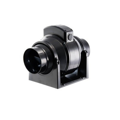 RS PRO Round In Line Extractor Fan, 31dB, Double Insulated with Motor Fitted and Timer, Duct Size 150mm