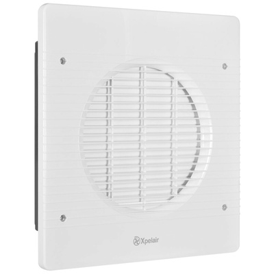 Xpelair 89996AW WX9 Wall Mounted Extractor Fan, Intake, 547m³/h, 50dB(A), Duct Size 225mm