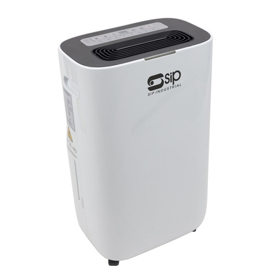 SIP Portable Dehumidifier, 6.5L water tank, 20L/day extraction rate Type G - British 3-pin