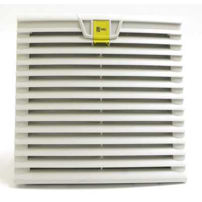 RS PRO Filter Fan, 24 V, dc Operation, 375m³/h Filtered, 375m³/h Unimpeded, IP54, 255x255mm
