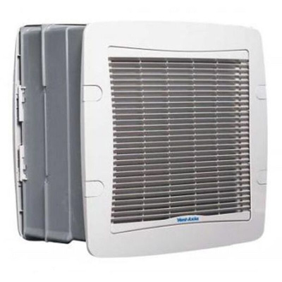 Vent-Axia TX7WL T-Series Square Wall Mounted Extractor Fan, 335 m³/h, 435 m³/h, 530 m³/h, 39dB(A), Standard Thermal