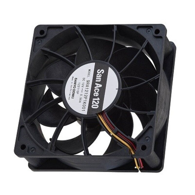 Sanyo Denki Axial Fan, 12 V dc, DC Operation, 11.5W, 250mA Max, 120 x 120 x 38mm