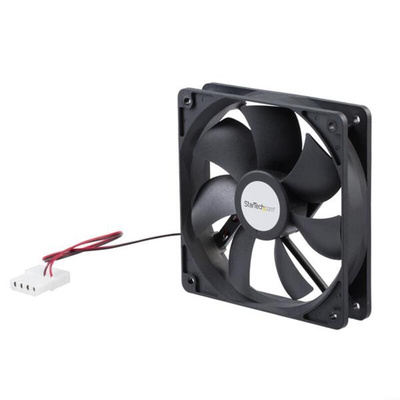 StarTech.com Axial Fan, 12 V dc, dc Operation, 72.94cfm, 4.7 x 4.7 x 1in