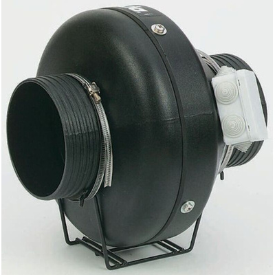 Vent-Axia ACP20012B ACM In Line Duct Fan, 295m³/h, 47dB(A), Duct Size 200mm