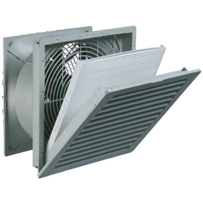 Pfannenberg PF 67.000 Series Filter Fan, 115 V ac, AC Operation, 845m³/h Filtered, 2125m³/h Unimpeded, IP54, 320 x 320mm