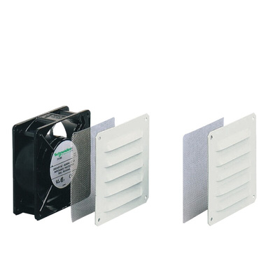 Schneider Electric Filter Fan, 230 V ac, AC Operation, 54m³/h Filtered, 170m³/h Unimpeded, IP33, 120 x 120mm
