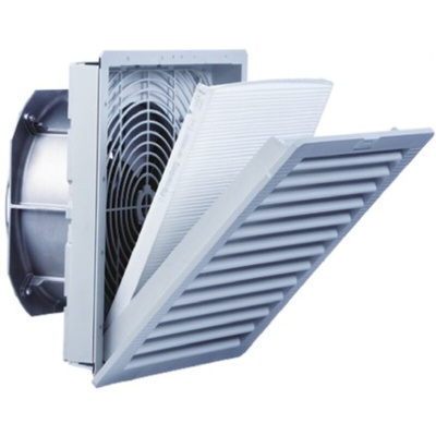 Pfannenberg PF 65.000 SL Series Filter Fan, 115 V ac, AC Operation, 423m³/h Filtered, 550m³/h Unimpeded, IP55, 320 x