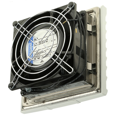 Rittal SK Series Filter Fan, 230 V ac, AC Operation, 15 m³/h, 18 m³/h Filtered, 20m³/h Unimpeded, IP54, 116.5 x 116.5mm