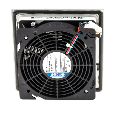 Rittal Filter Fan, 24 V dc, dc Operation, 50m³/h Filtered, 55m³/h Unimpeded, IP54, 148.5 x 148.5mm