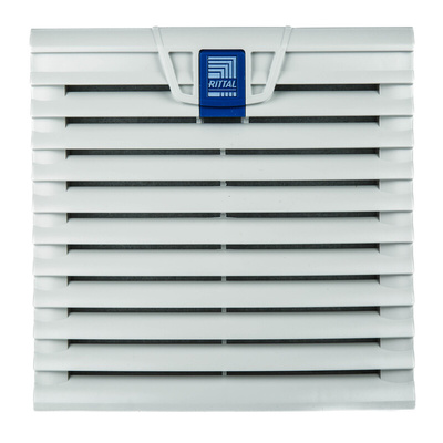 Rittal 3239 Series Filter Fan, 115 V ac, ac Operation, 100m³/h Filtered, 120m³/h Unimpeded, IP54, 204 x 204mm