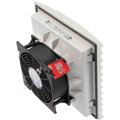 Rittal 3239 Series Filter Fan, 24 V dc, dc Operation, 100m³/h Filtered, 105m³/h Unimpeded, IP54, 204 x 204mm