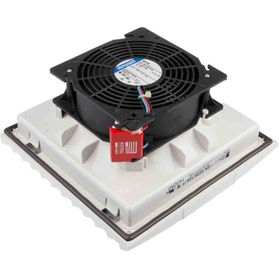 Rittal 3239 Series Filter Fan, 24 V dc, dc Operation, 100m³/h Filtered, 105m³/h Unimpeded, IP54, 204 x 204mm