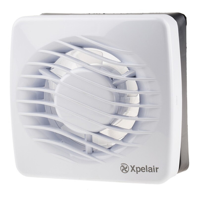 Xpelair 90839AW DX Wall Mounted Extractor Fan, 76m³/h, 35dB(A), Duct Size 100mm