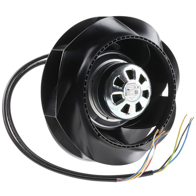 ebm-papst RadiCal Series Centrifugal Fan, 230 V ac, 735m³/h, AC Operation, 190 (Dia.) x 71.4mm