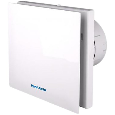 Vent-Axia VASF100 B VASF100 Rectangular Wall Mounted Extractor Fan, Ventilation, 26dB(A), Backdraught Shutters, High