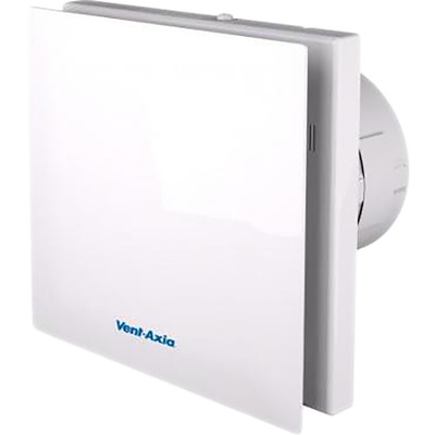 Vent-Axia VASF100T VASF100 Rectangular Wall Mounted Extractor Fan, Ventilation, 26dB(A), Backdraught Shutters, High