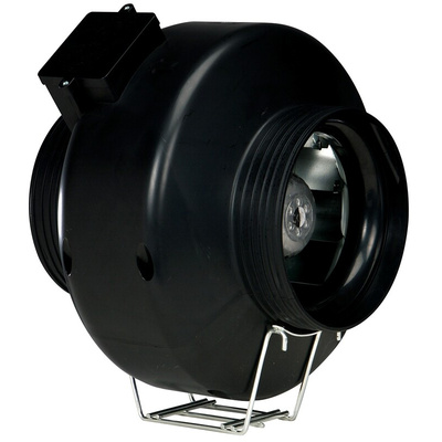 Vent-Axia ACP10012 ACP Round In Line Duct Fan, 166m³/h, Adjustable Mounting, Easy Installation, Tough Plastic Casing,