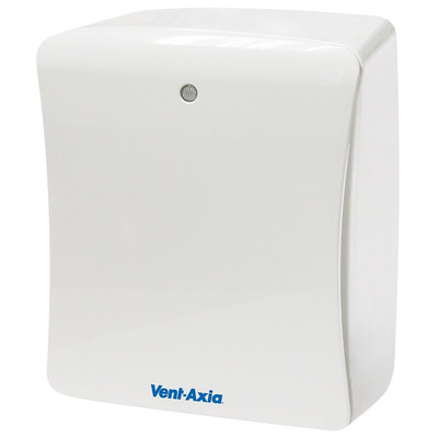 Vent-Axia Solo Plus P Solo Plus Rectangular Wall Mounted Extractor Fan, 11.5dB(A), Adjustable Humidity Sensor,