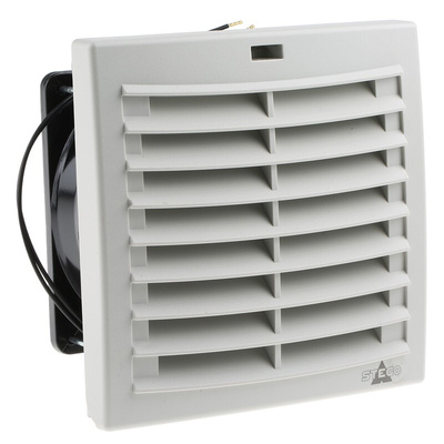 STEGO Filter Fan Plus FPI Series Filter Fan, 230 V ac, AC Operation, 42m³/h Filtered, 52m³/h Unimpeded, IP54, 152 x