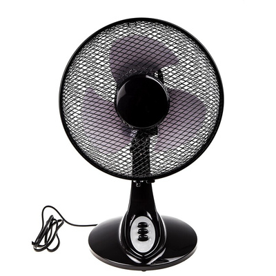 RS PRO Desk Fan 250mm blade diameter 2 speed 230 V with plug: Type C - European Plug