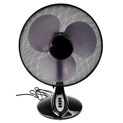 RS PRO Desk Fan 400mm blade diameter 3 speed 230 V with plug: Type C - European Plug