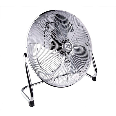 RS PRO Floor Fan 70,80,100m³/min 450mm blade diameter 3 speed 230 V with plug: Type G - British 3-pin