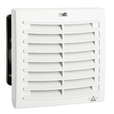 STEGO FPI/FPO 018 Series Filter Fan, 24 V dc, DC Operation, 156m³/h Filtered, 178m³/h Unimpeded, IP54, 176 x 176mm
