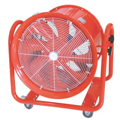 RS PRO Floor, Heavy Duty Fan 9000m³/h 500mm blade diameter 1 speed 240 V with plug: BS