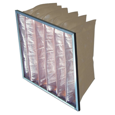 RS PRO Polypropylene Bag Filter, F5 Grade, 11 MERV Rating, 592 x 287 x 350mm