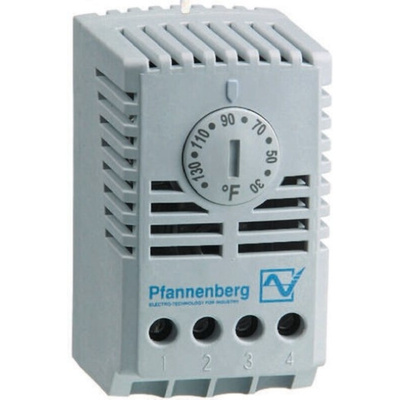 Pfannenberg FLZ Changeover Enclosure Thermostat, 100 → 250 V ac, +32 → +140 °F