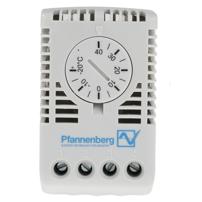 Pfannenberg FLZ Changeover Enclosure Thermostat, 100 → 250 V ac, -20 → +40 °C