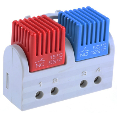 STEGO NC, NO Enclosure Thermostat, 120 → 250 V ac