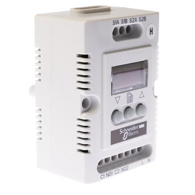 Hygrostat, Adjustable, 20 → 80%RH, 200 → 240 V ac