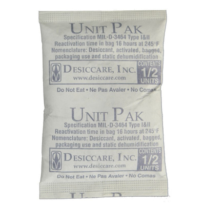 SCS Humidity Indicating Desiccator, 2PLDES, Silica Gel, 16.5g