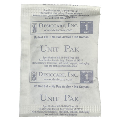 SCS Humidity Indicating Desiccator, 1PLDES, Silica Gel, 33g