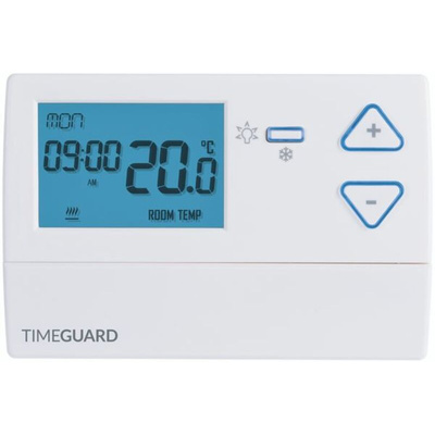 Theben / Timeguard Programastat Plus NC, NO Thermostats, 3A, 230 V ac, 0 → 40 °C