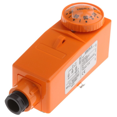 Eberle Changeover Thermostats, 2.5A, 230 V ac, +20 → +90 °C