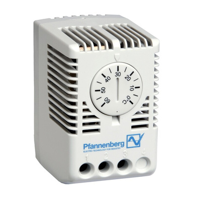 Pfannenberg FLZ Changeover Enclosure Thermostat, 230 V ac, 0 → +60 °C