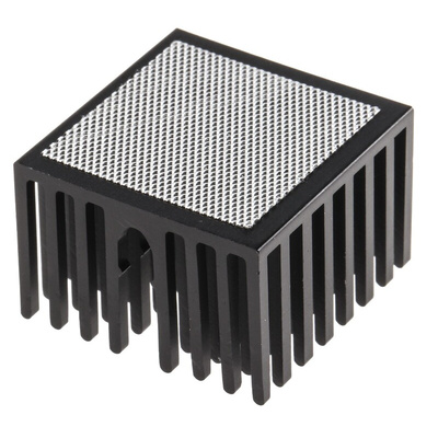 Heatsink, Universal Square Alu, 20.3K/W, 27 x 27 x 18mm, Adhesive Foil