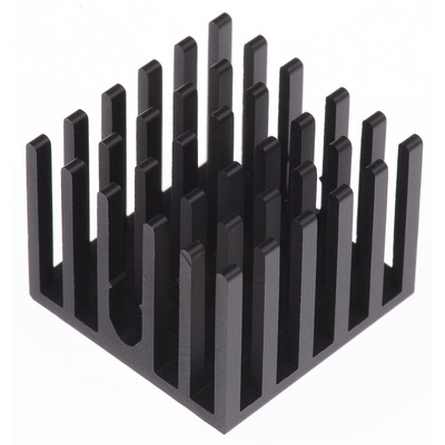 Heatsink, Universal Square Alu, 23.4K/W, 23 x 23 x 18mm, Adhesive Foil