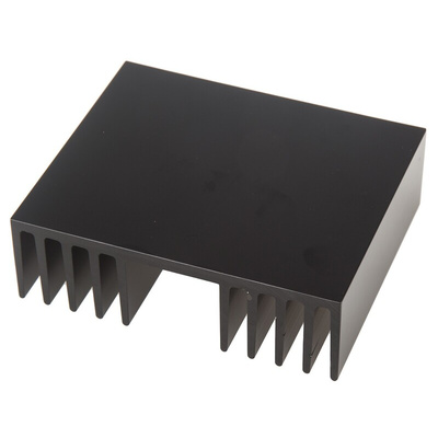 Heatsink, Universal Rectangular Alu, 1K/W, 100 x 120 x 37mm
