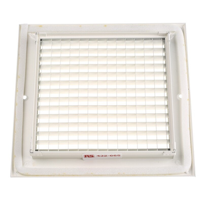 RS PRO White Aluminium Grille, Eggcrate Slat, 200 x 200mm