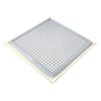 RS PRO Silver Aluminium Grille, Eggcrate Slat, 300 x 300mm