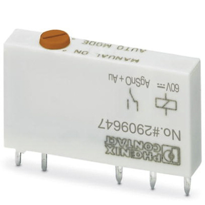 Phoenix Contact, 60V dc Coil Non-Latching Relay SPDT PCB Mount