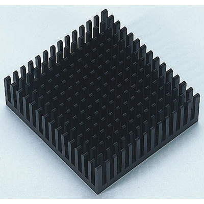 Heatsink, Universal Square Alu, 8.6K/W, 43.1 x 43.1 x 16.51mm, Adhesive Foil, Conductive Foil