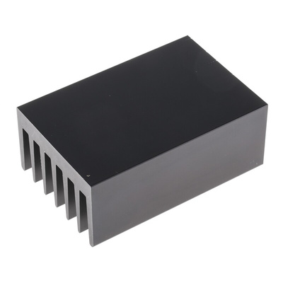 Heatsink, Universal Rectangular Alu, 1.5K/W, 100 x 66 x 40mm