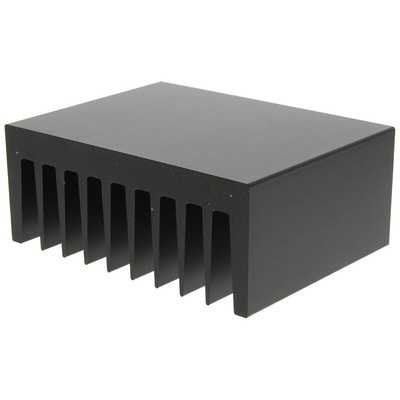 Heatsink, Universal Rectangular Alu, 1.25K/W, 75 x 100 x 40mm