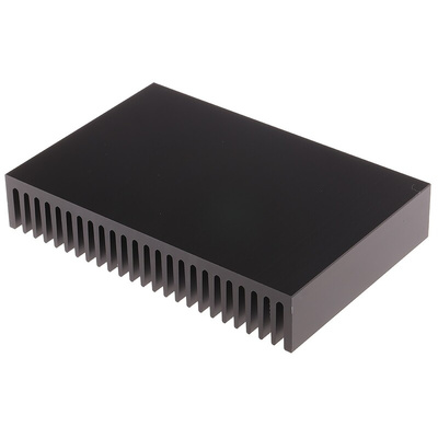 Heatsink, Universal Rectangular Alu, 1.3K/W, 100 x 150 x 27mm