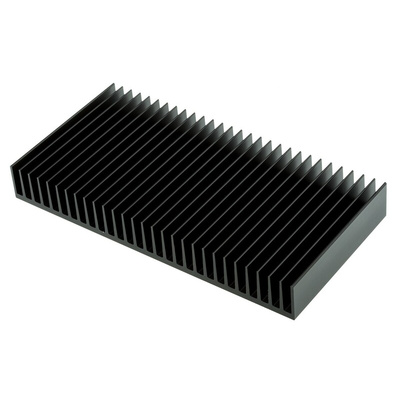 Heatsink, Universal Rectangular Alu, 0.95K/W, 100 x 200 x 25mm